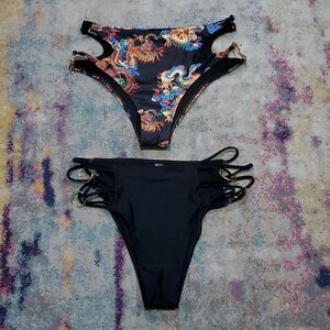 2 New High Waist Bathing Suit Bottoms